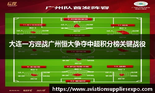 大连一方迎战广州恒大争夺中超积分榜关键战役